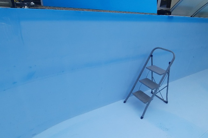 Výroba bazénového schodiště