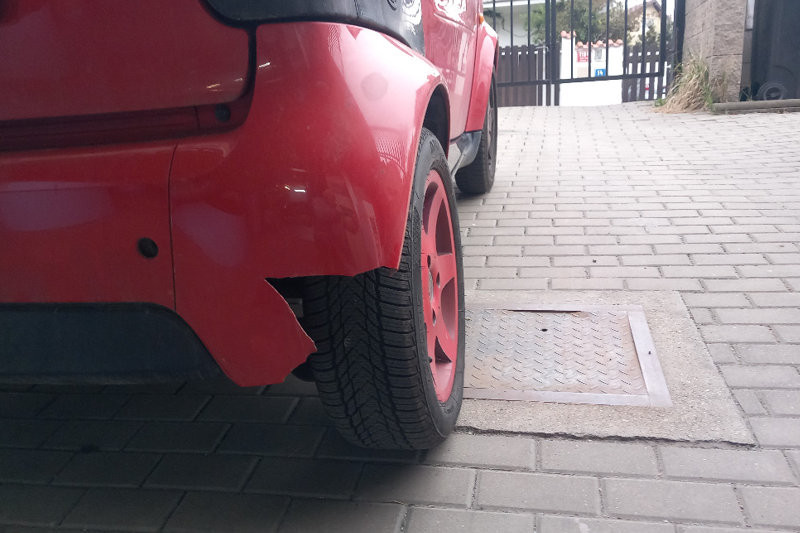 Doplníme chybějící kus nárazníku a připravíme pod lak